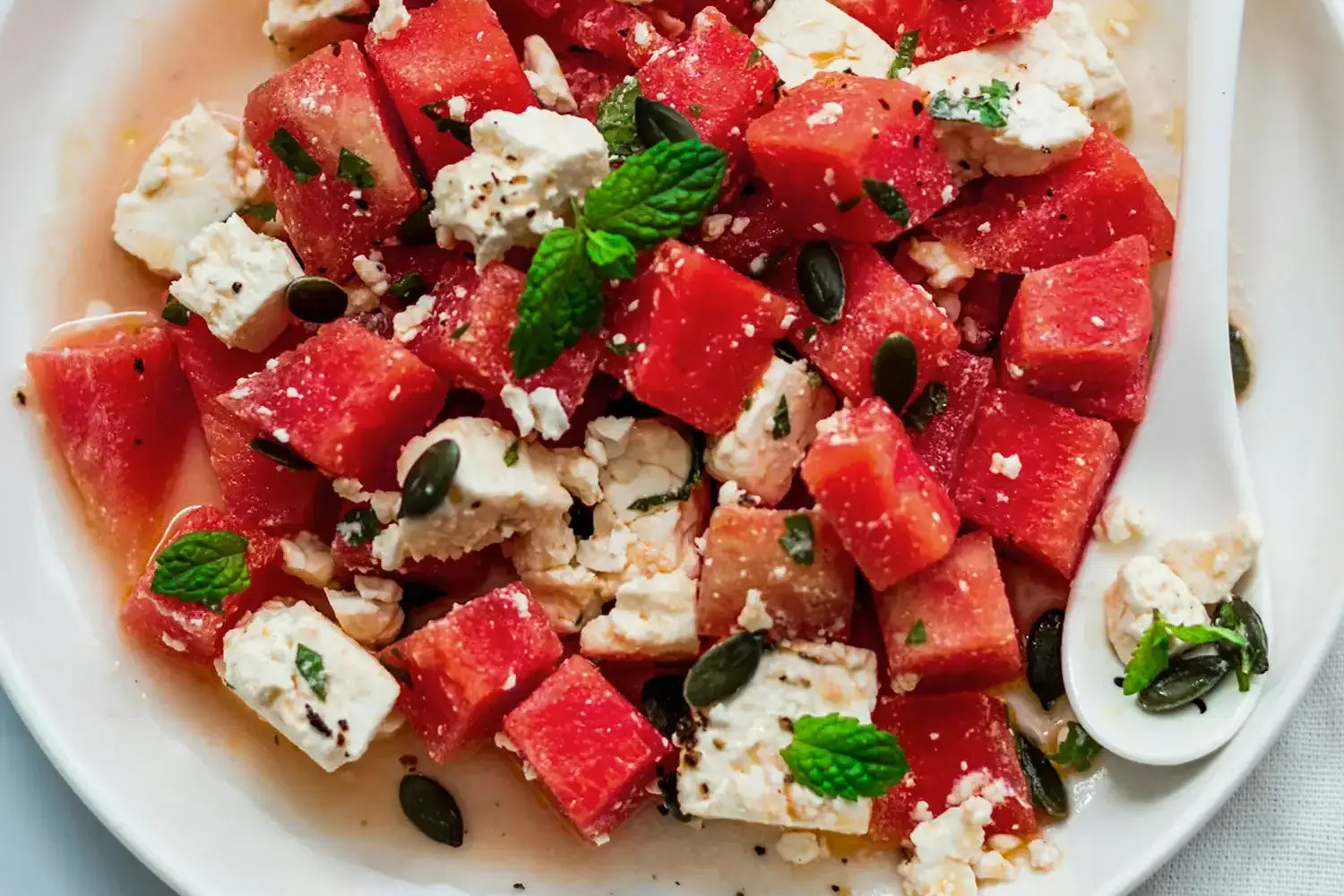 Wassermelonen-Feta-Salat