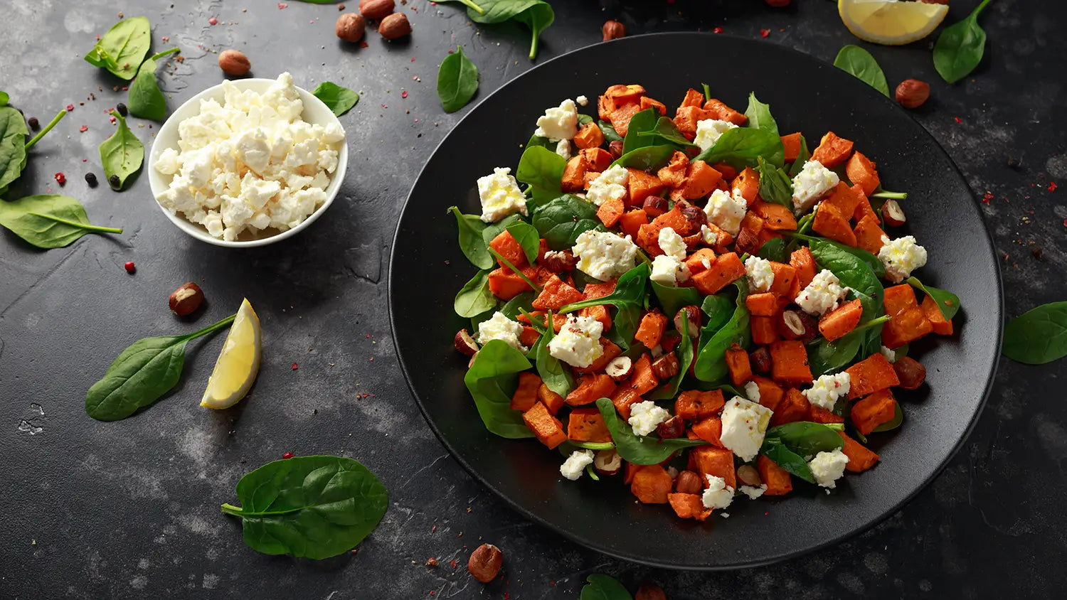 Süßkartoffel-Protein-Salat