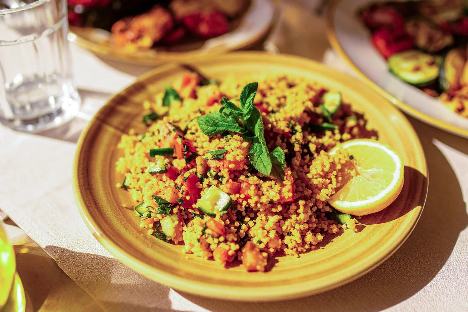 Sommerlicher Couscous-Salat mit Minze