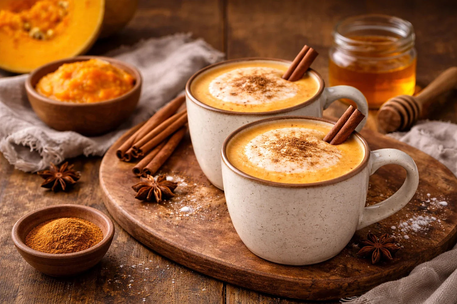 Kürbis-Kokos-Latte