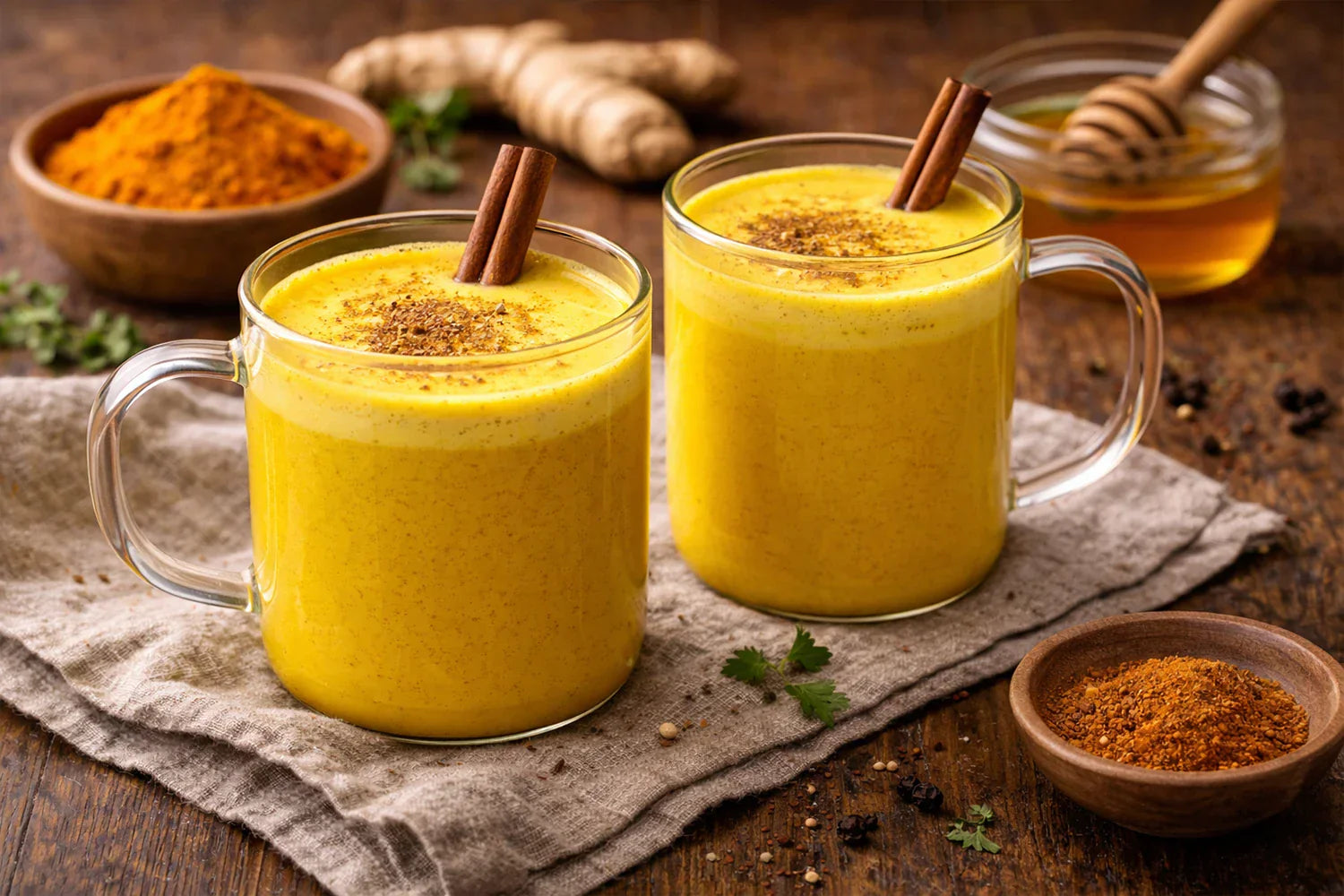 Goldene Milch mit Kurkuma