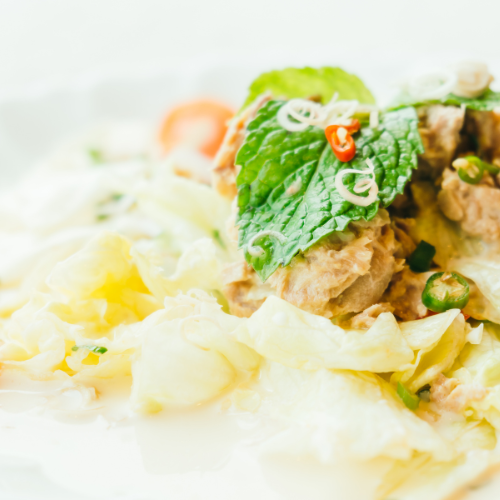Thunfisch Salat mit weißen Bohnen