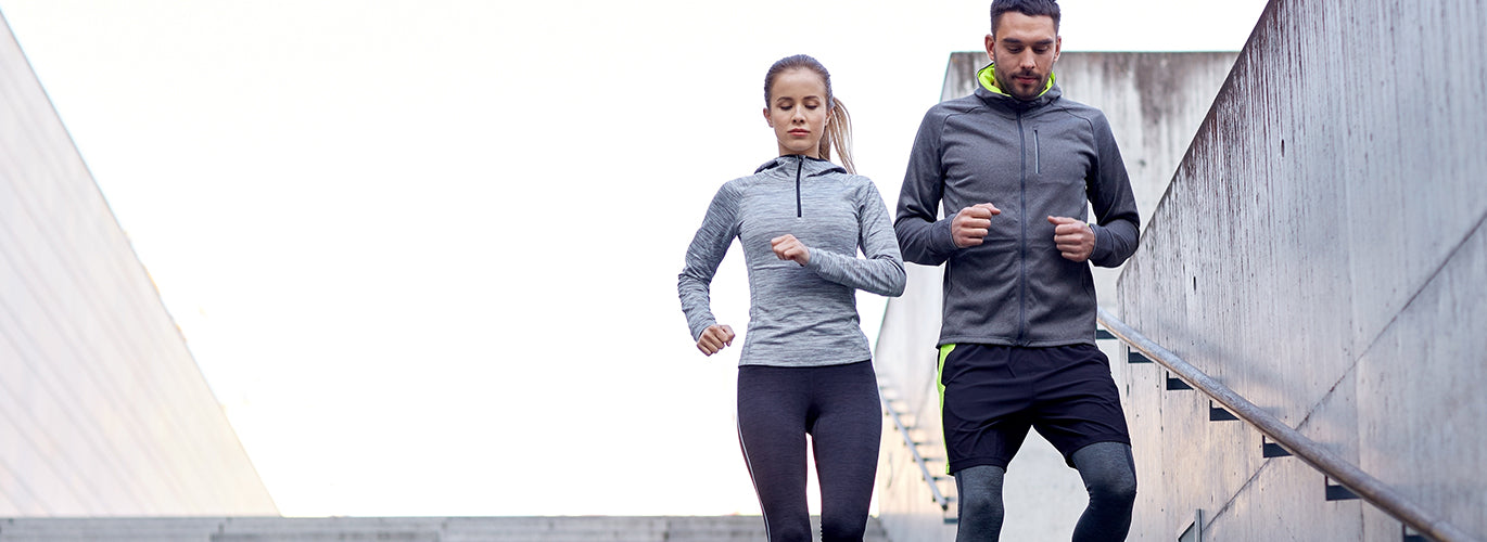 Keep on Running - Mann und Frau rennen